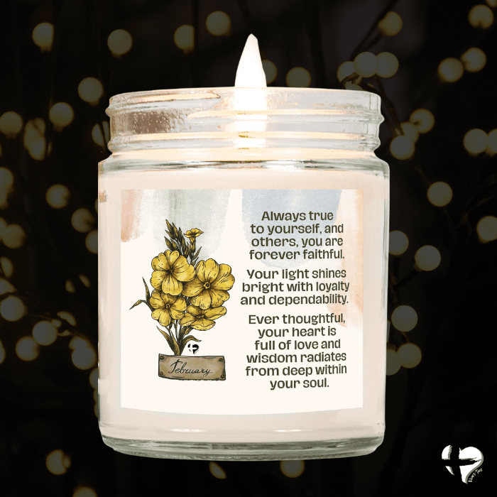 February Primrose - Birth Flower - Soy Candle HGF#255SC Candles 