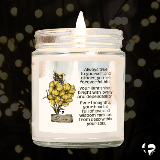 February Primrose - Birth Flower - Soy Candle HGF#255SC Candles 