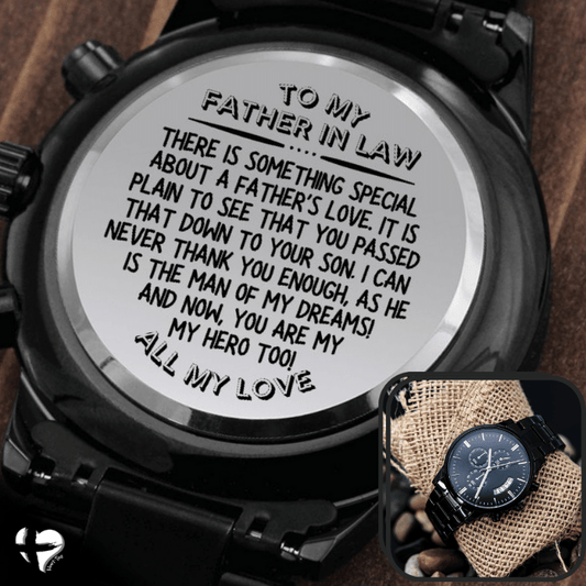 Father In Law - A Father's Love - Engraved Watch HGF#141EW Jewelry 