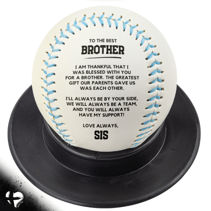 Best Brother - The Greatest Gift - Custom Baseball HGF#163BB Sports Blue 