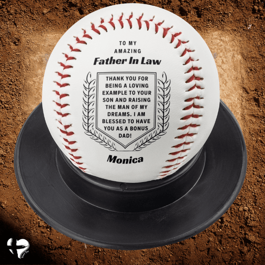 Father In Law - A Loving Example - Personalized Baseball HGF#218BB Sports Red 