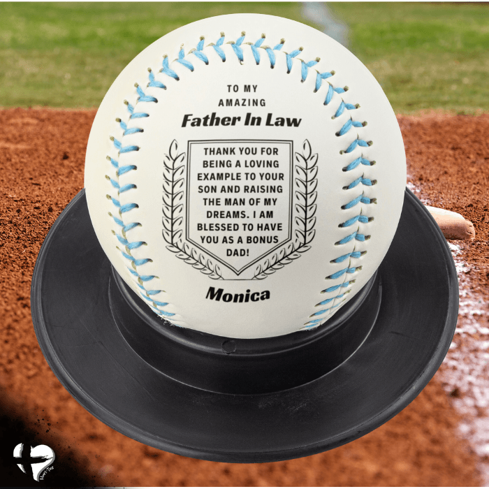 Father In Law - A Loving Example - Personalized Baseball HGF#218BB Sports Blue 