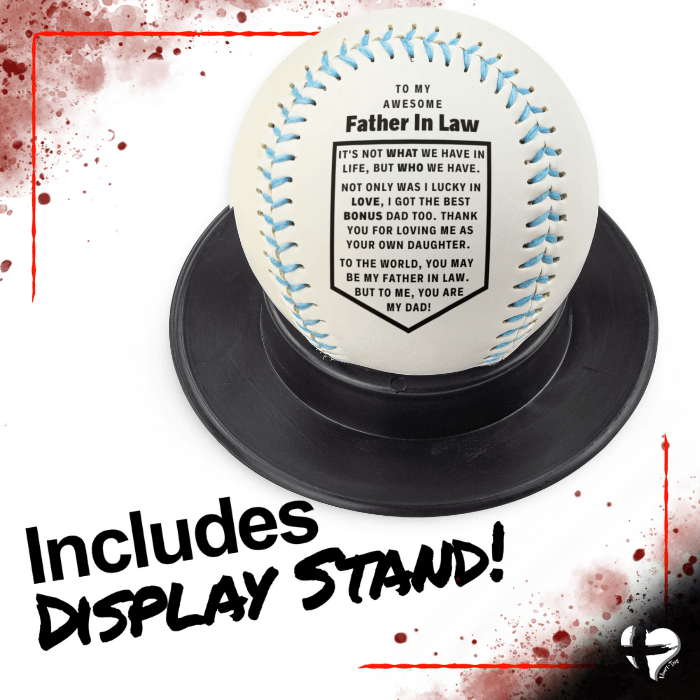 Father In Law - Lucky To Have You - Custom Baseball HGF#219BB Sports 