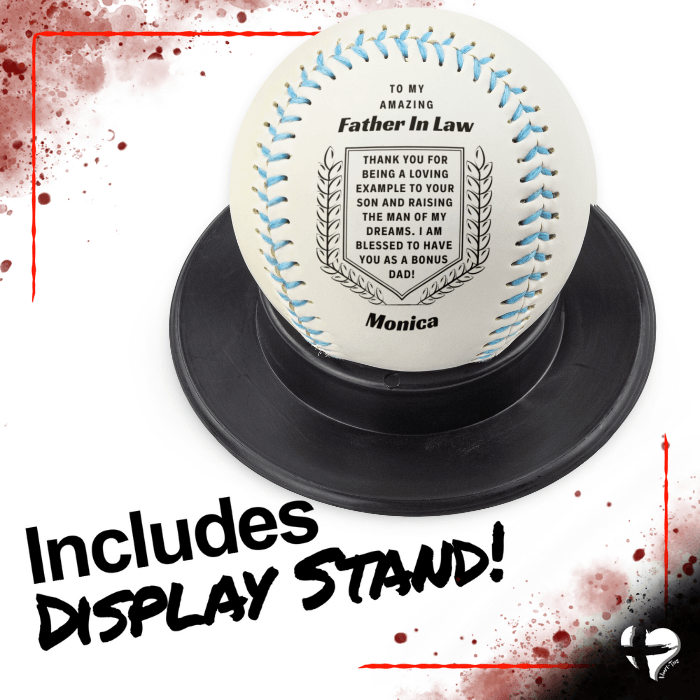 Father In Law - A Loving Example - Personalized Baseball HGF#218BB Sports 