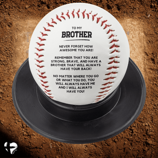 Brother Gift - I Got Your Back Custom Baseball - From Brother HGF#164BBb Sports Red 