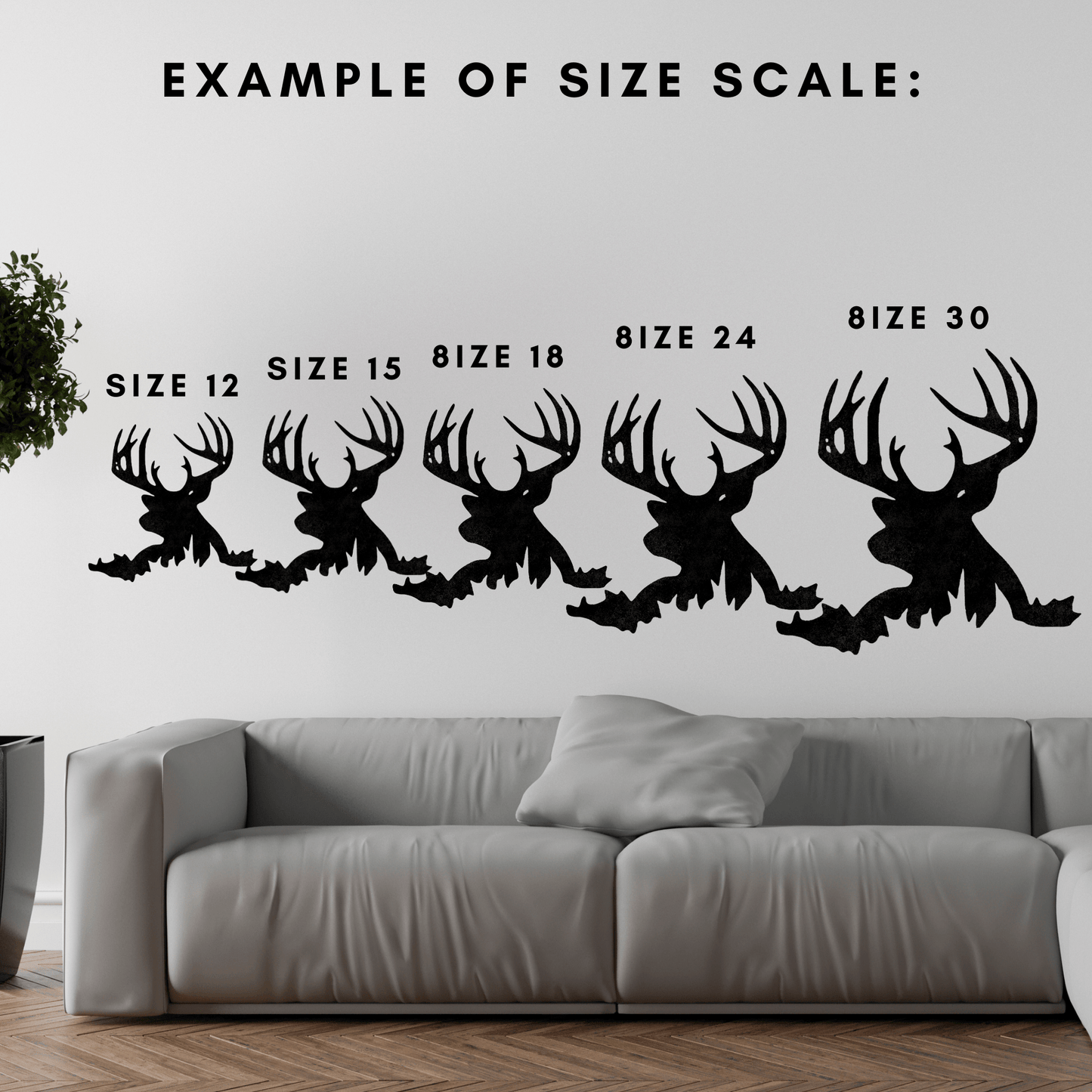 Deer Antler Hunter Sign Stag Art Custom 