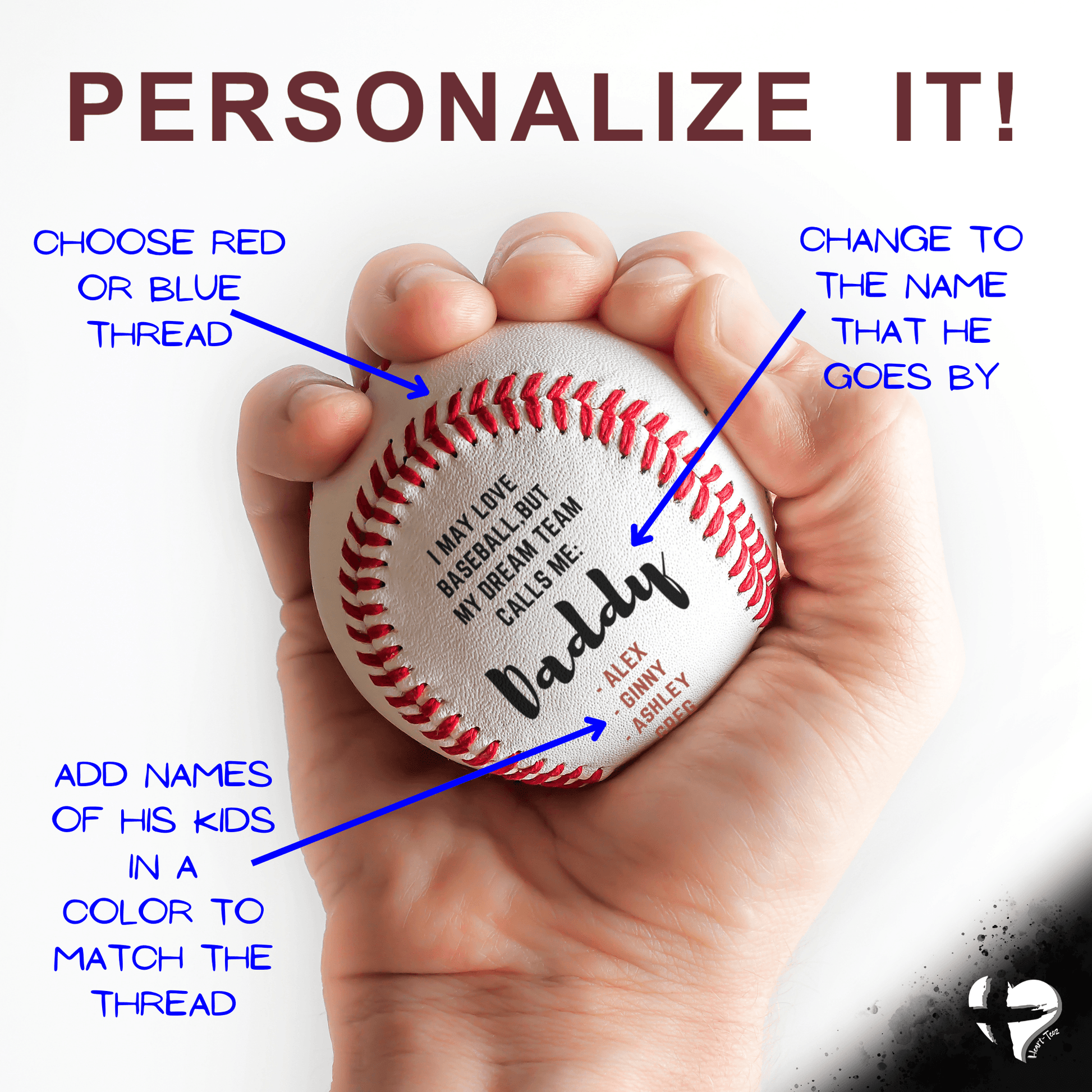 Personalized Gift For Dad - Dream Team - Baseball & Stand HGF#122BB Sports fan accessories 