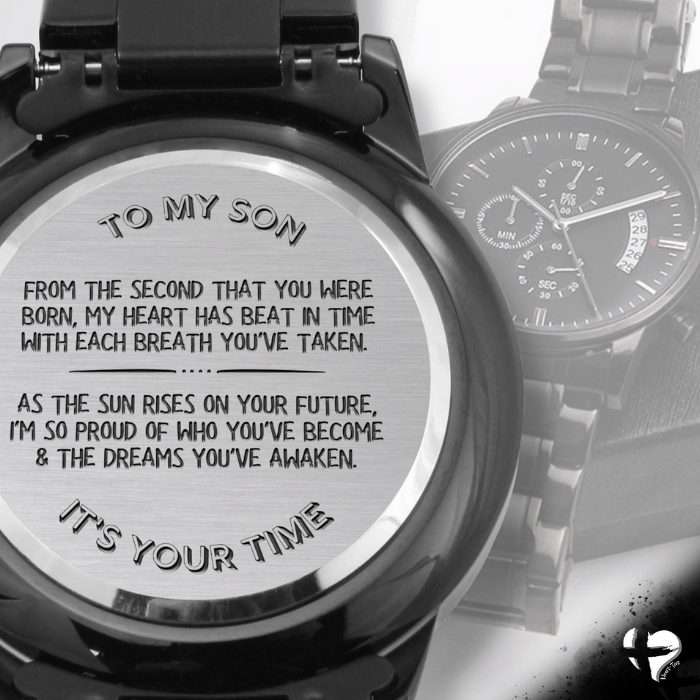 Son - It's Your Time - Engraved Watch Jewelry 