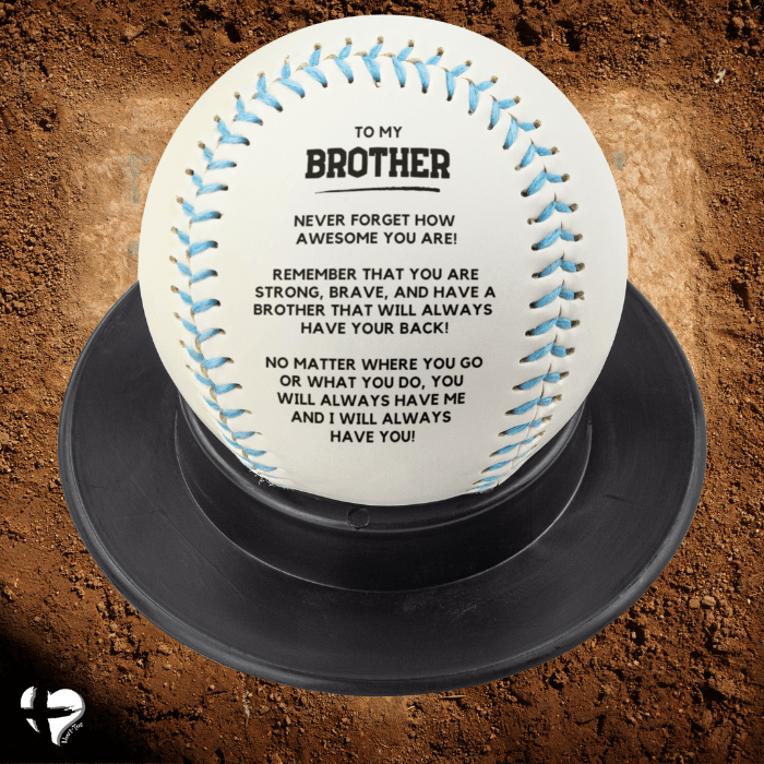 Brother Gift - I Got Your Back Custom Baseball - From Brother HGF#164BBb Sports Blue 