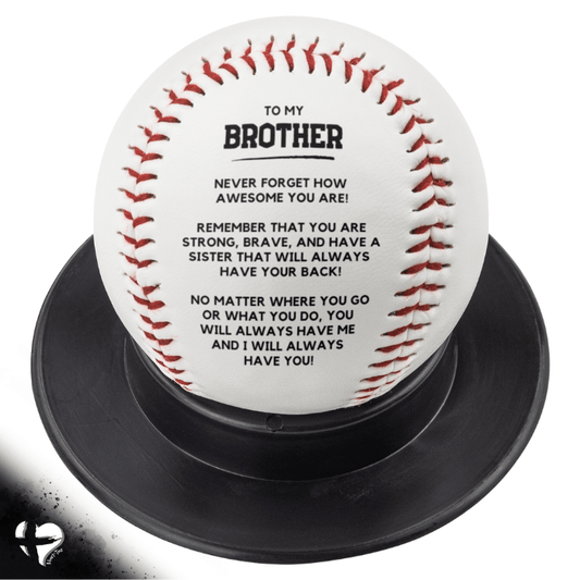 To My Brother - No Matter What - From Baseball Sister HGF#164BBs Sports Red 