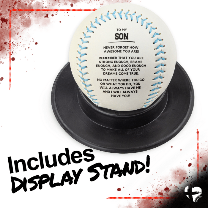 To My Son - Your Dreams Come True - Custom Baseball HGF#165BB Sports 
