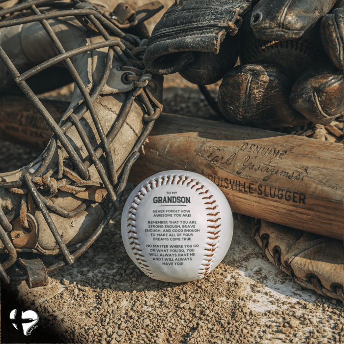Grandson Gift - You Will Always Have Me - Custom Baseball HGF#247BB Sports 