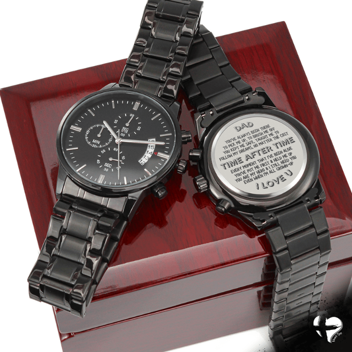 Dad - Time After Time - Engraved Watch Jewelry 