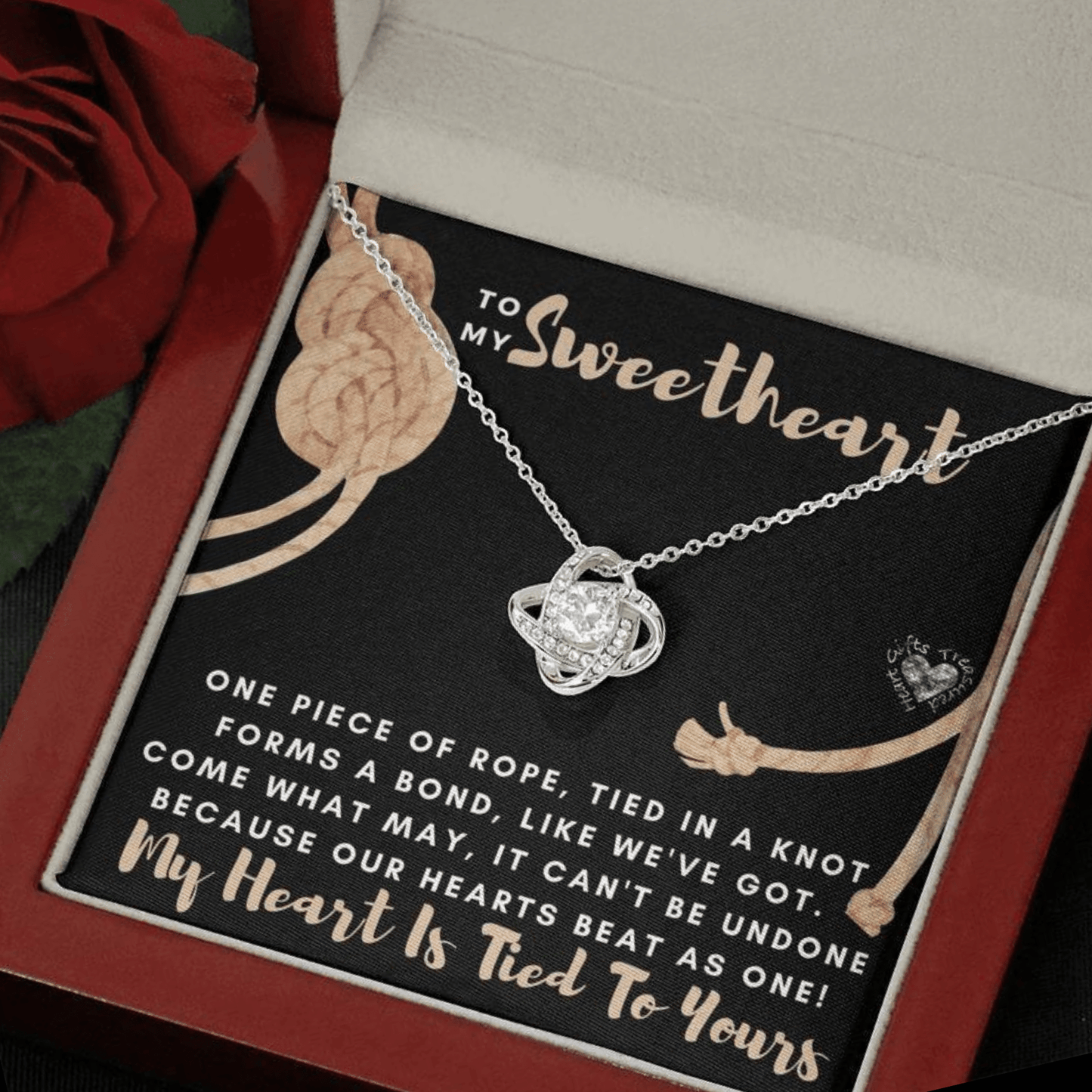 Sweetheart - Our Bond - Love Knot Necklace 100C21 Jewelry 