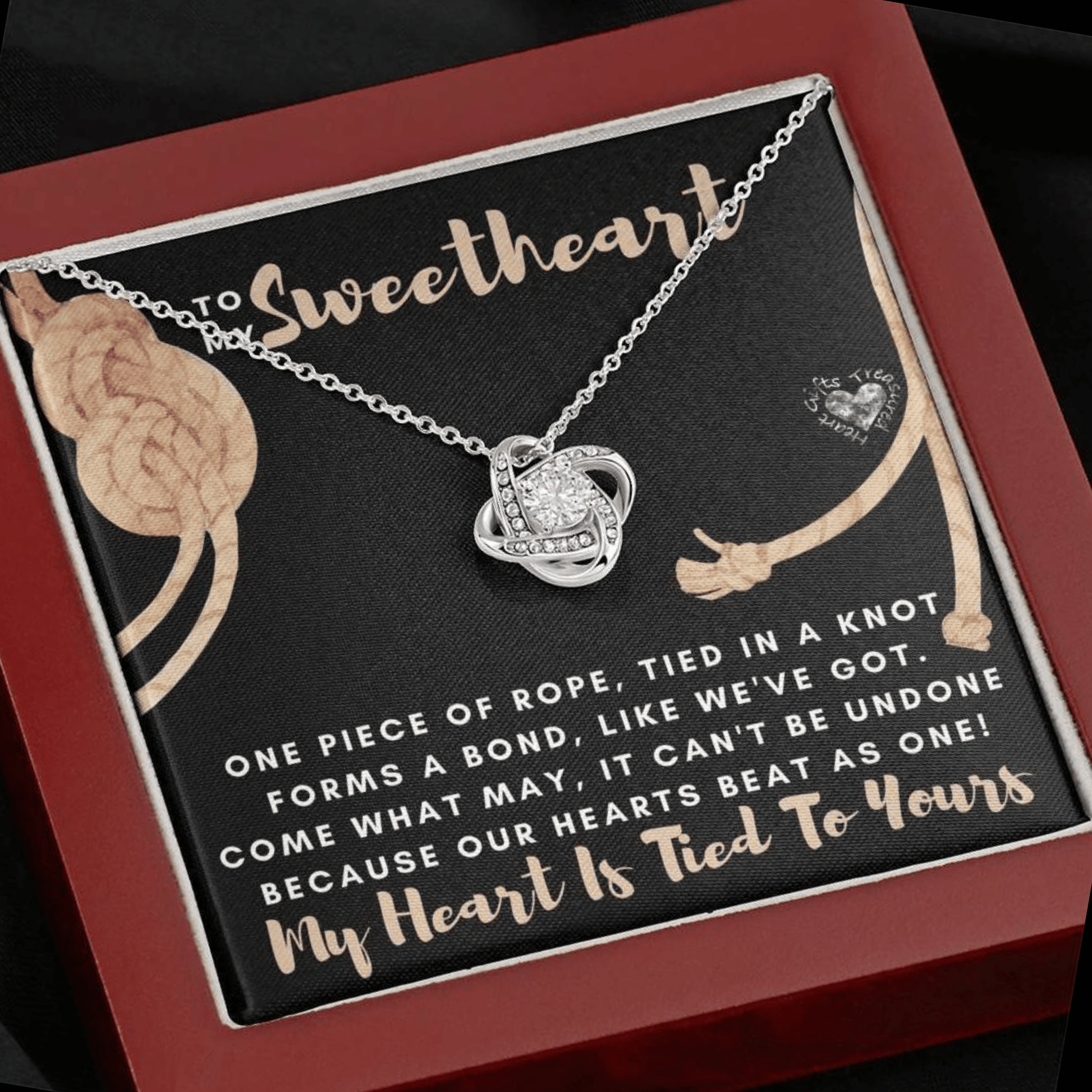 Sweetheart - Our Bond - Love Knot Necklace 100C21 Jewelry 