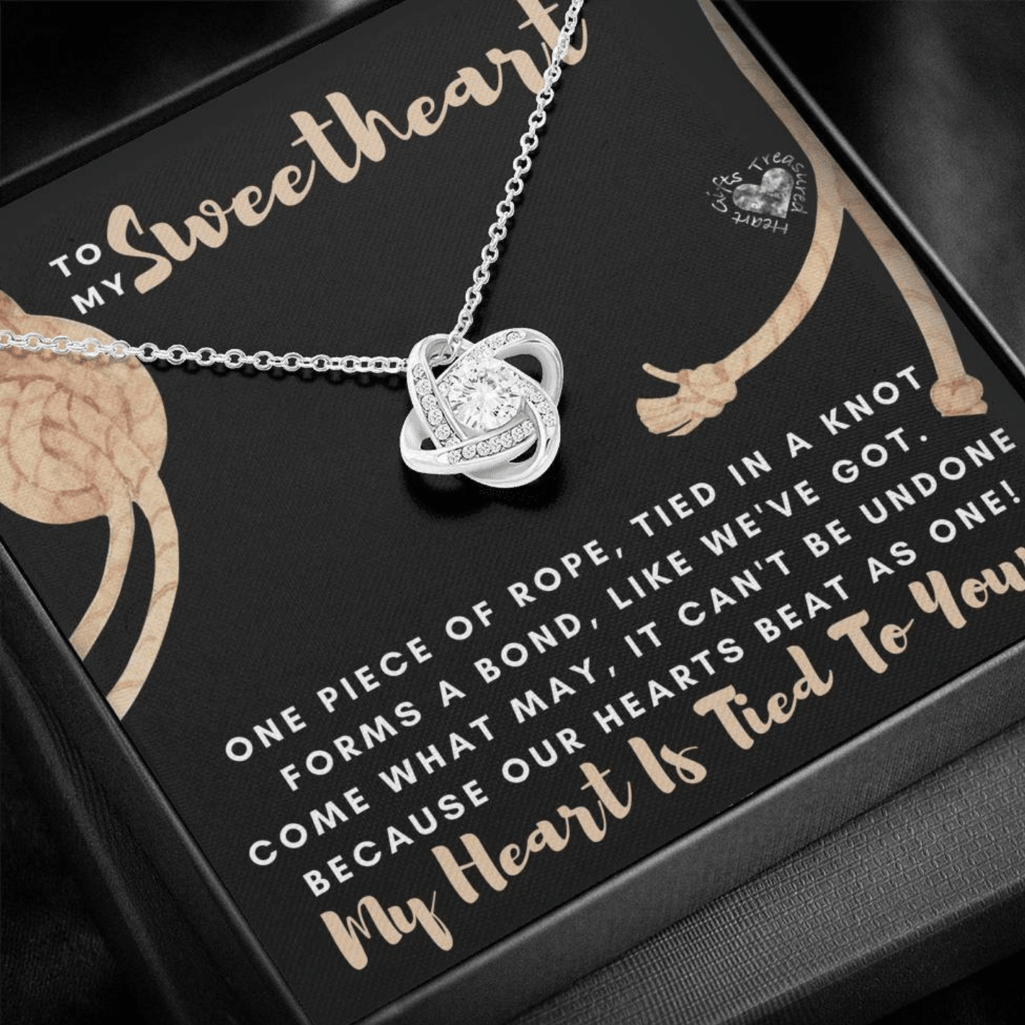 Sweetheart - Our Bond - Love Knot Necklace 100C21 Jewelry 