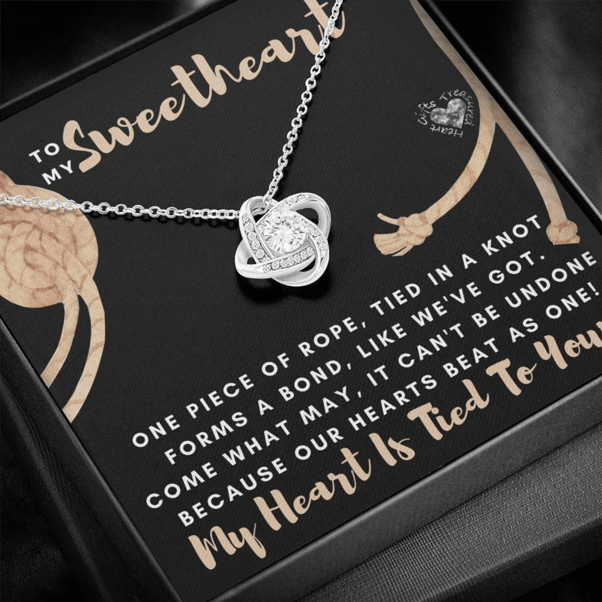 Sweetheart - Our Bond - Love Knot Necklace 100C21 Jewelry 