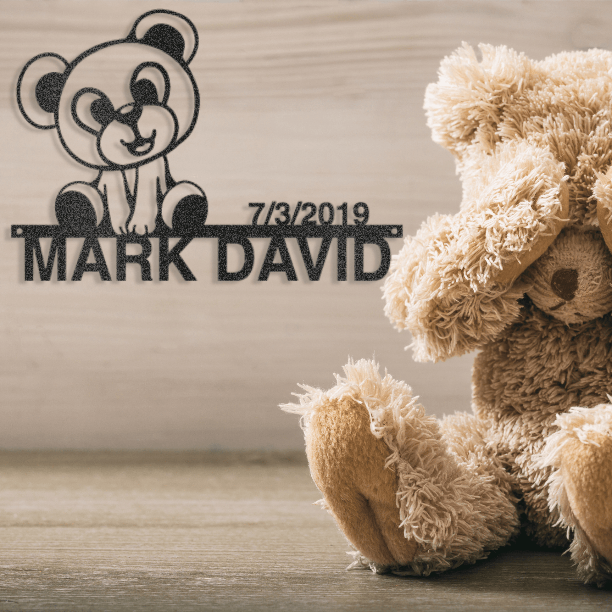 Teddy Bear Nursery Sign custom 