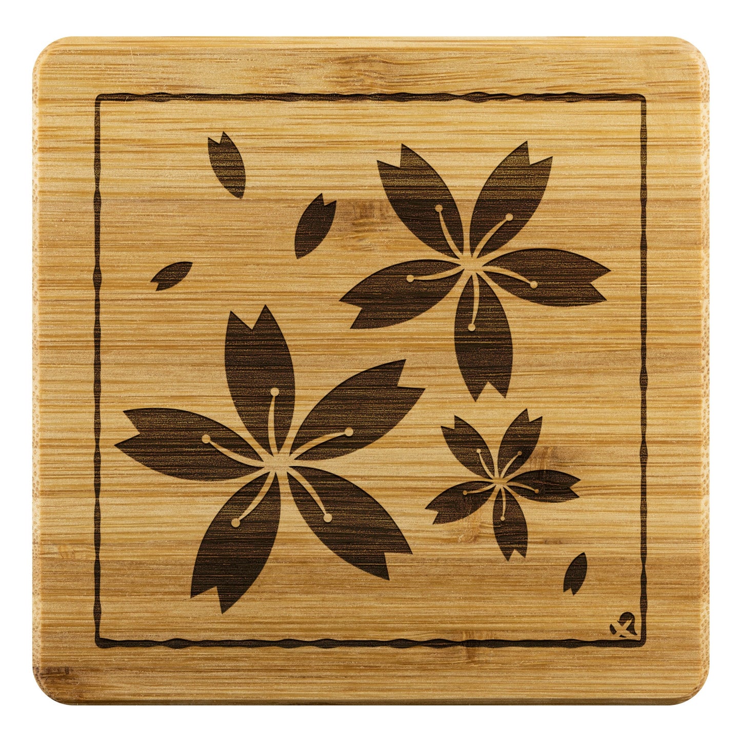 Sakura Bamboo Coasters Home Goods 