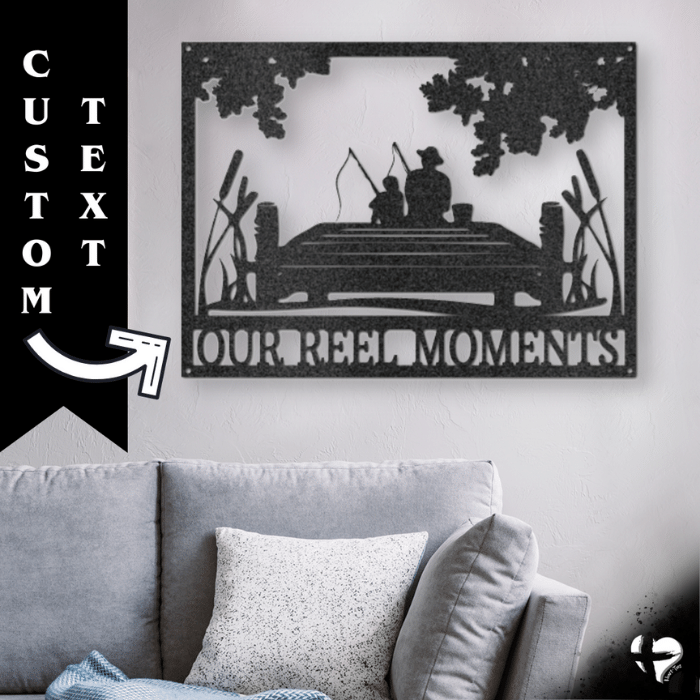 Fishing Memories Sign Wall Art 