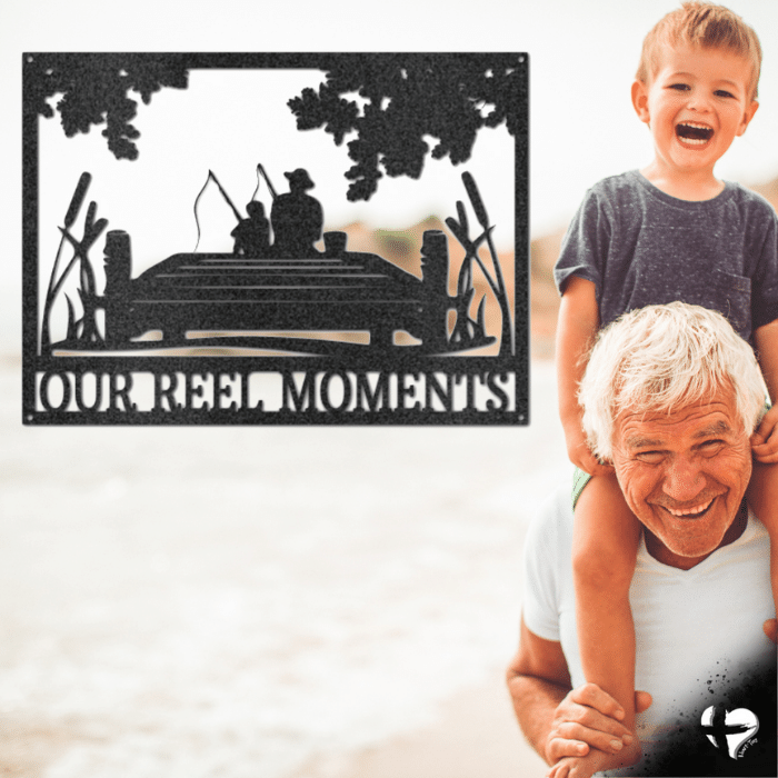 Fishing Memories Sign Wall Art 