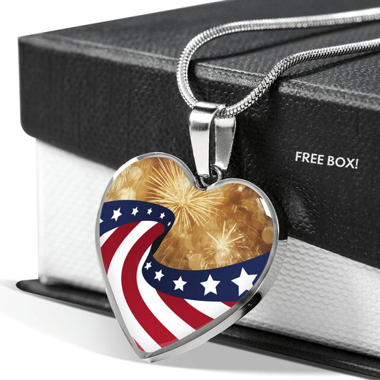 4th of July Necklace Jewelry Luxury Necklace (Silver) No 