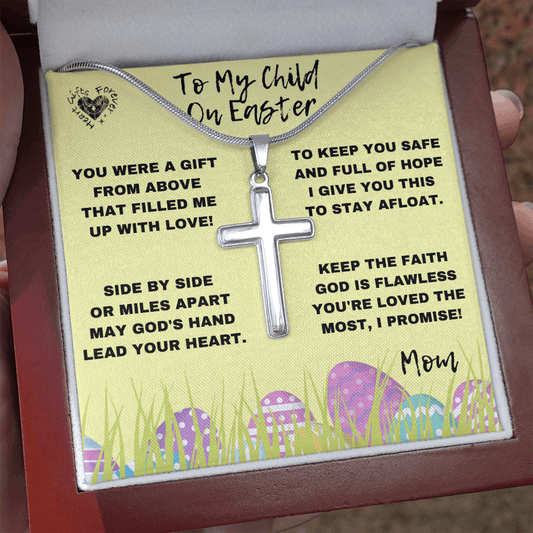 Personalized Easter Cross In Luxury Lighted Gift Box