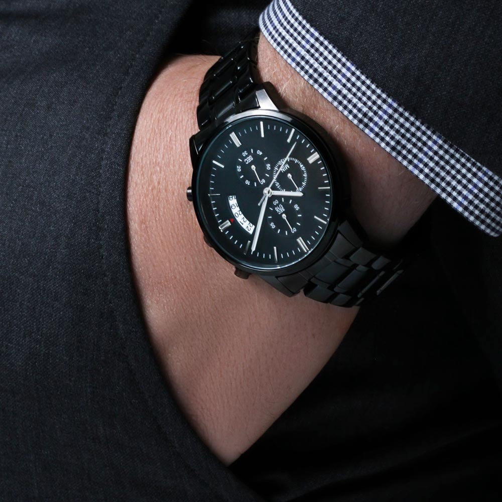 Dad - On My Wedding Day - Engraved Watch From Bride 89EW Jewelry 