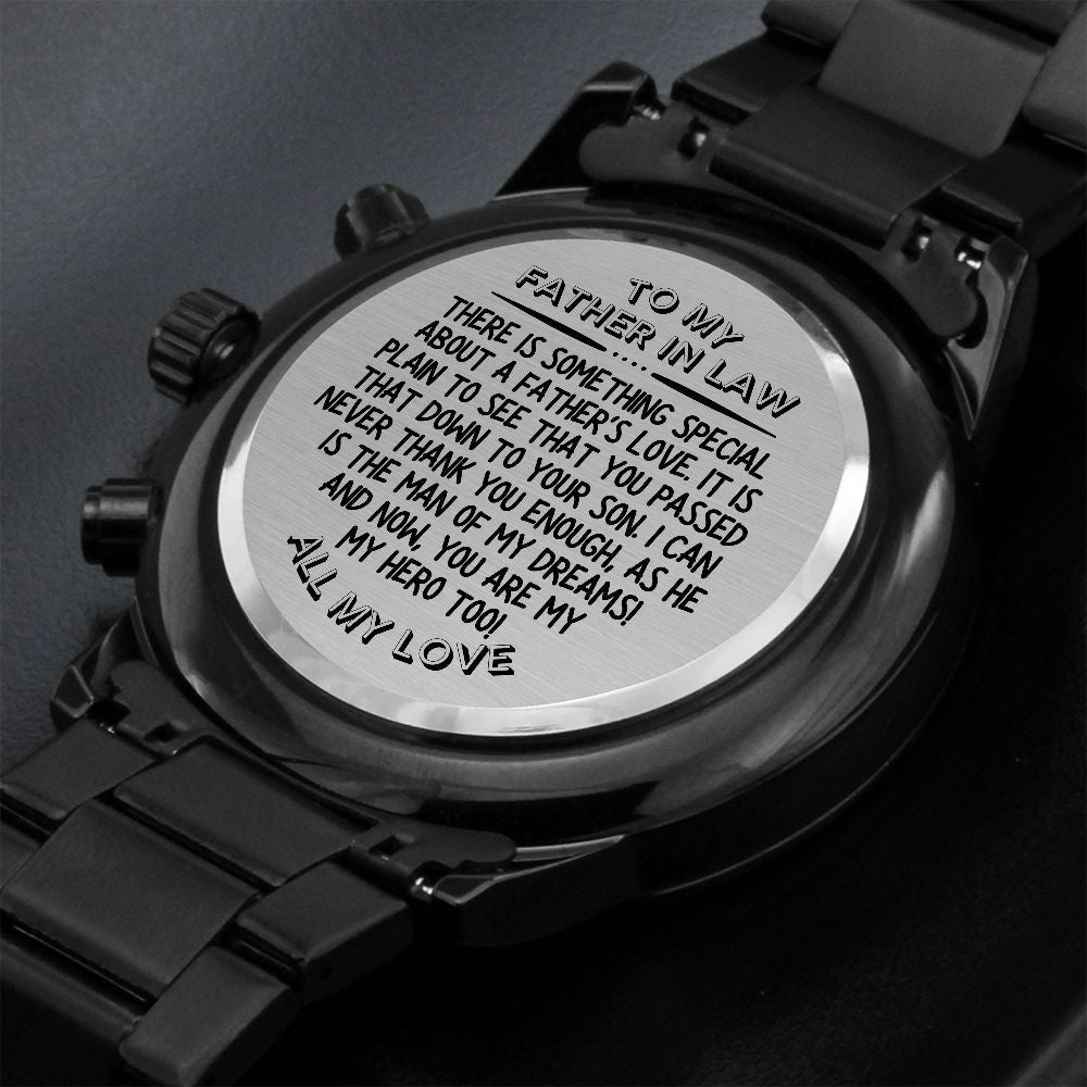 Father In Law - A Father's Love - Engraved Watch HGF#141EW Jewelry 