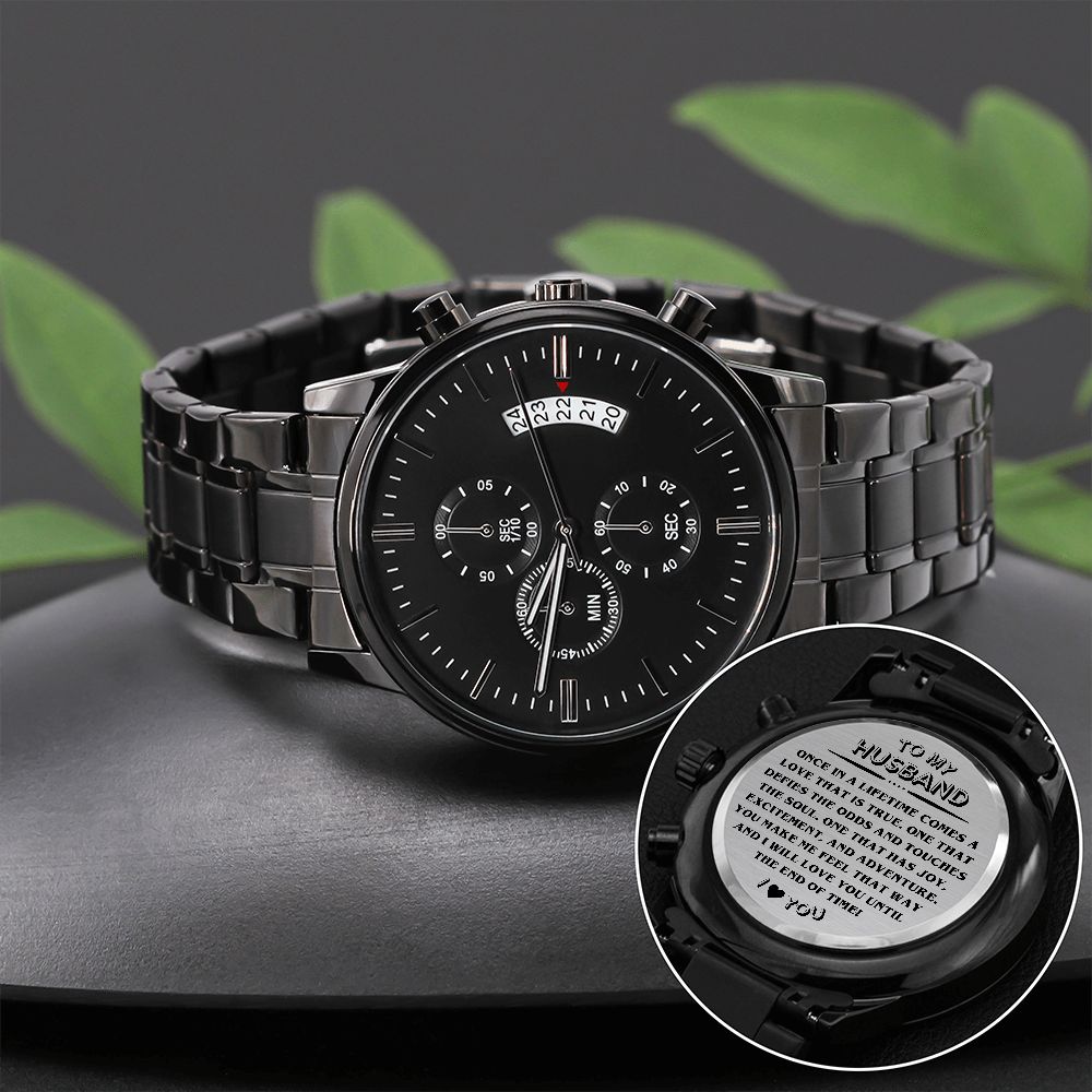Husband - Once In A Lifetime - Engraved Watch HGF#142EW Jewelry 