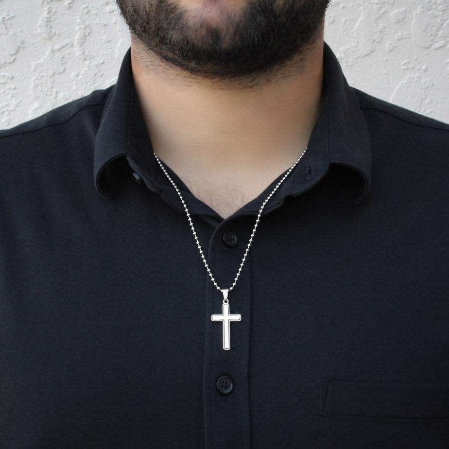My Man - My Happy Place - Cross Ball Chain Jewelry 