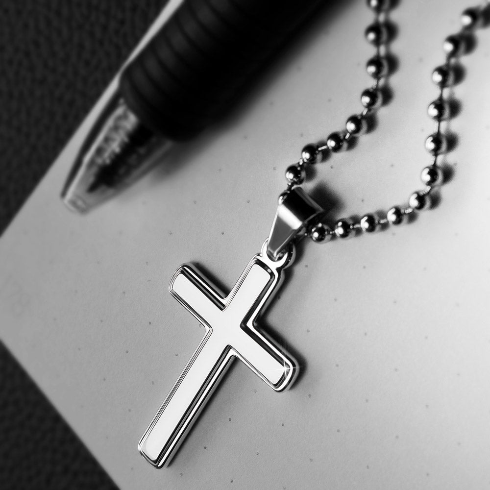 My Man - My Happy Place - Cross Ball Chain Jewelry 