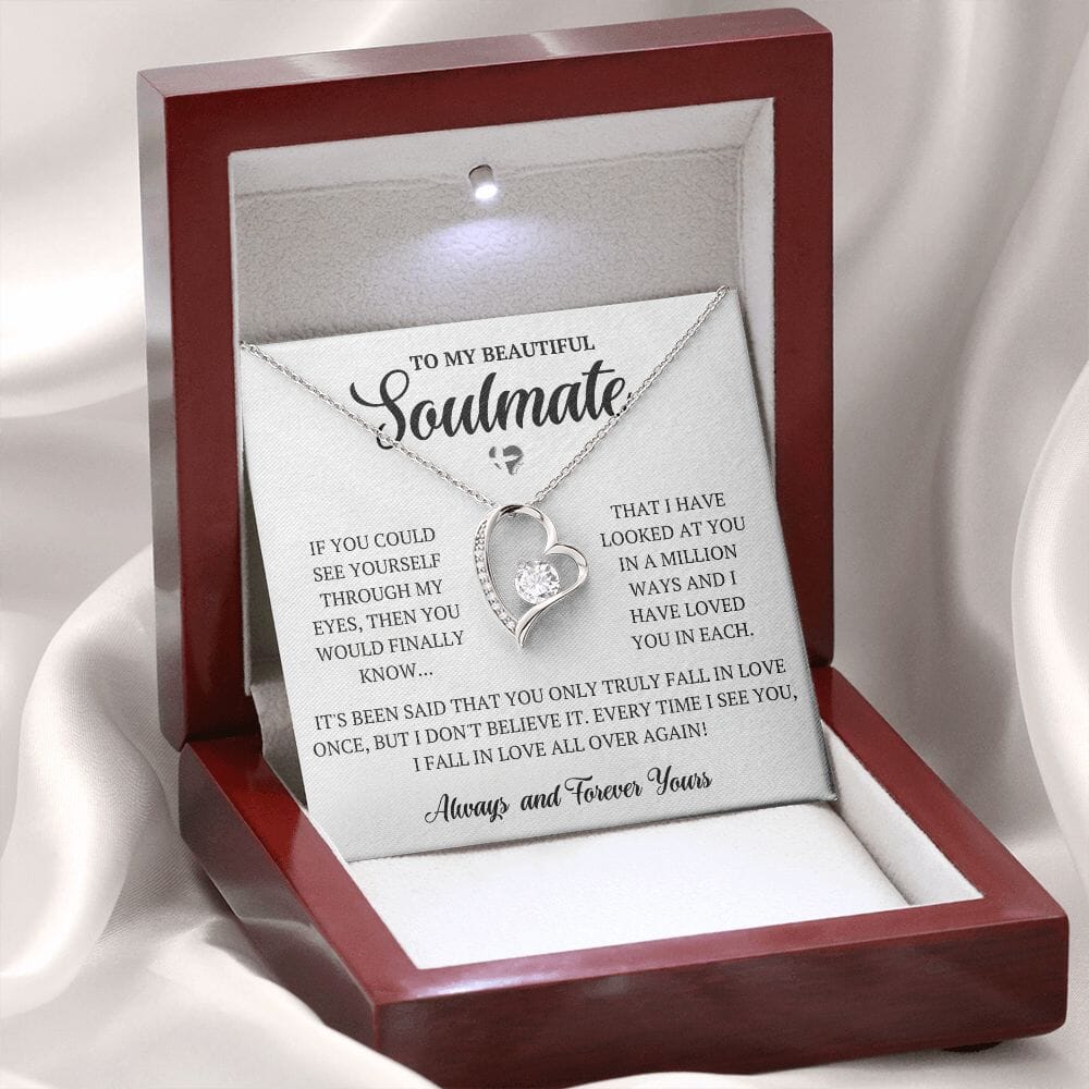 HGF#256FL Soulmate - A Million Ways Jewelry 14k White Gold Finish Luxury Box 