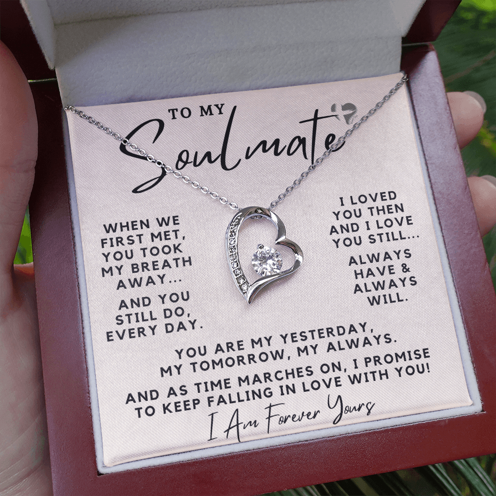 Soulmate - Always Have Always Will - Forever Love Heart Necklace HGF#100FL Jewelry 