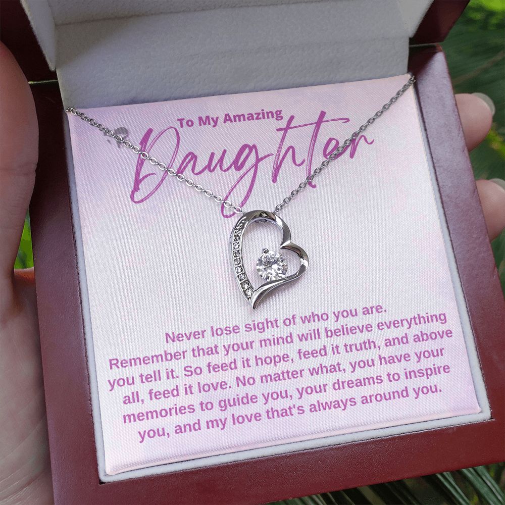 Daughter - Hope Truth & Love - Heart Necklace HGF#182FL Jewelry 