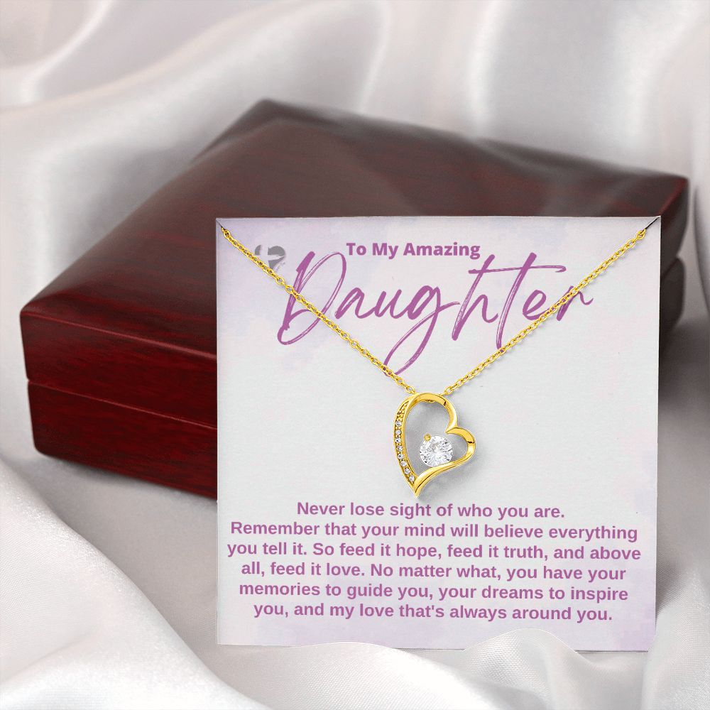 Daughter - Hope Truth & Love - Heart Necklace HGF#182FL Jewelry 