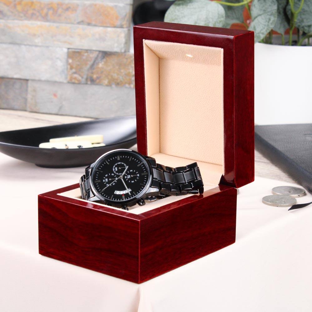 Dad - On My Wedding Day - Engraved Watch From Bride 89EW Jewelry 