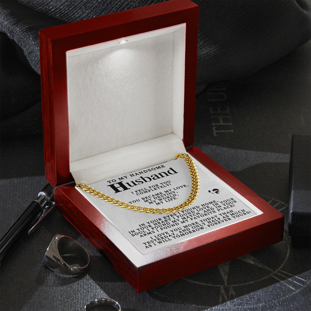 To Husband - My Love My Destiny My Life - Cuban Chain 80CCcMWte Jewelry 