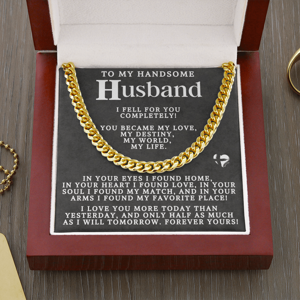 To Husband - My Love My Destiny My Life - Cuban Chain 80CCablk Jewelry 