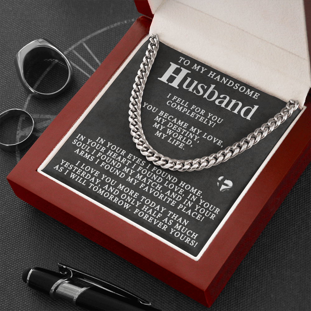 To Husband - My Love My Destiny My Life - Cuban Chain 80CCablk Jewelry 