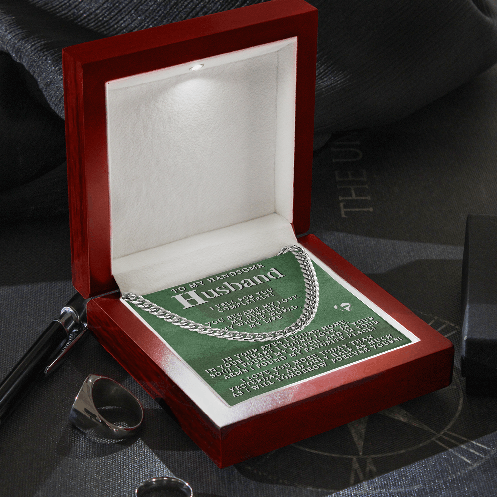 To Husband - My Love My Destiny My Life - Cuban Chain 80CCbGrn Jewelry 