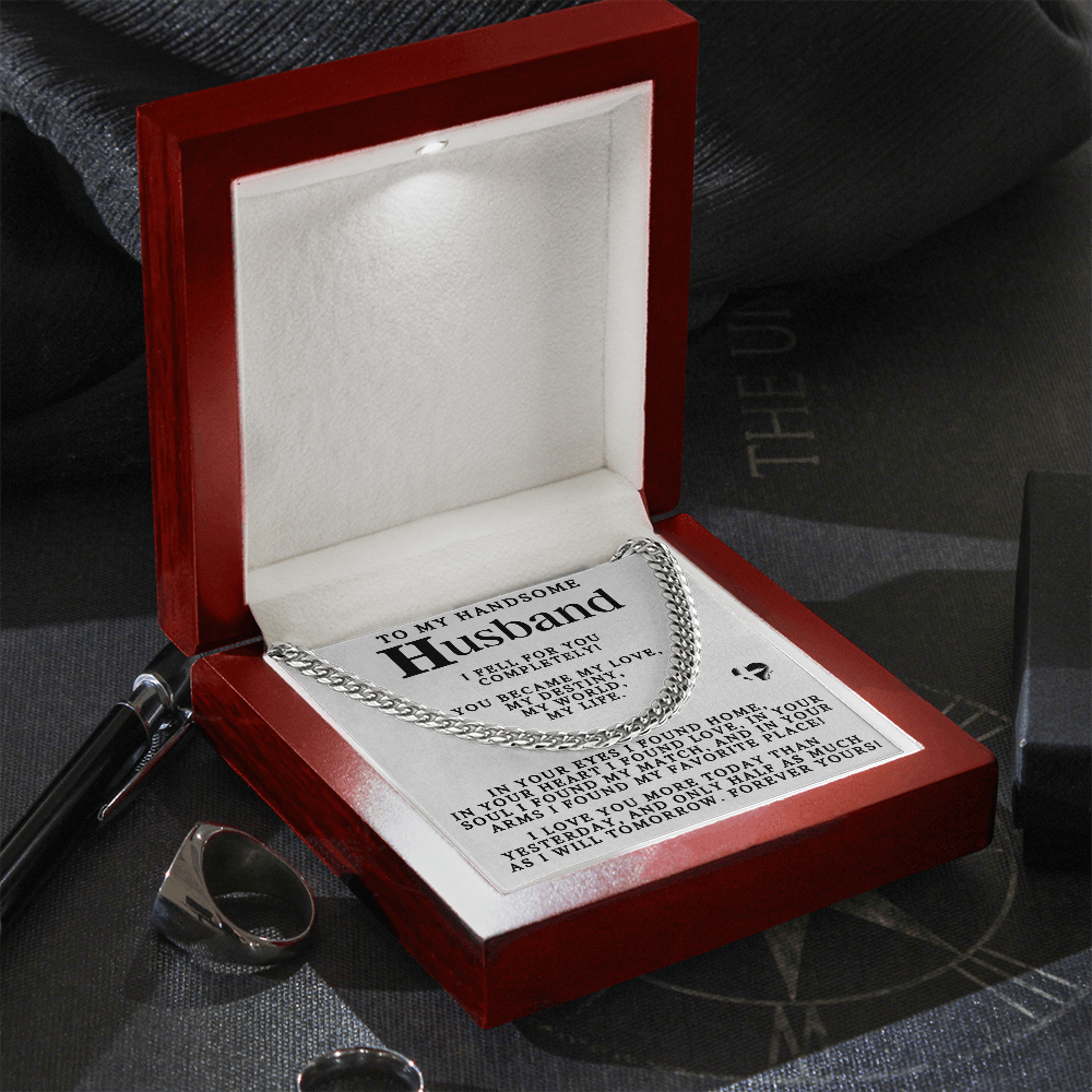 To Husband - My Love My Destiny My Life - Cuban Chain 80CCcMWte Jewelry 