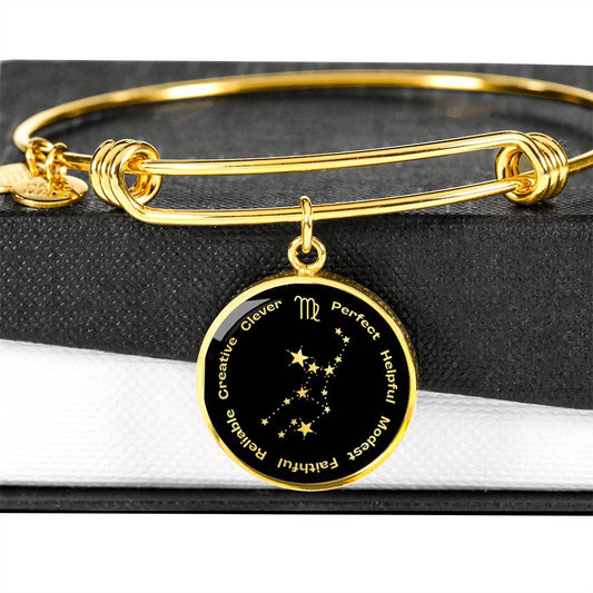 Virgo - Personalized Zodiac Bangle Jewelry 