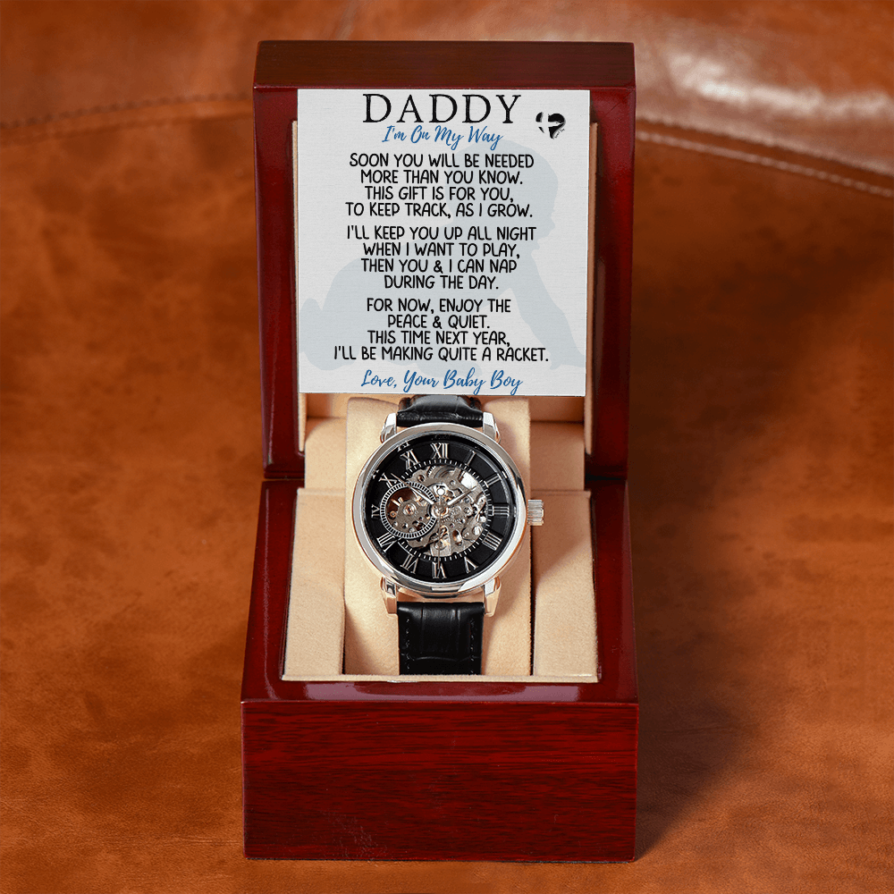 Father To Be - I'm On My Way - From Baby Boy Openwork Watch 81OWbR Jewelry 