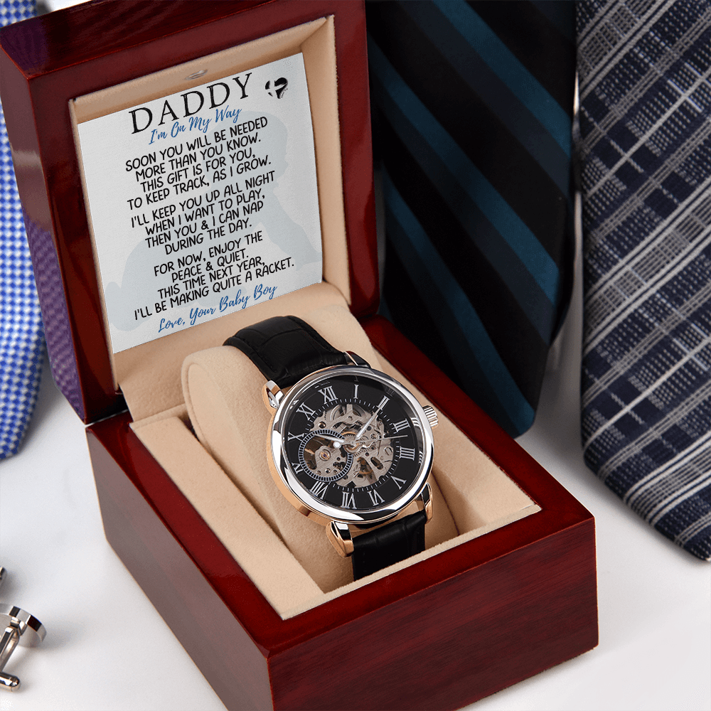 Father To Be - I'm On My Way - From Baby Boy Openwork Watch 81OWbR Jewelry 
