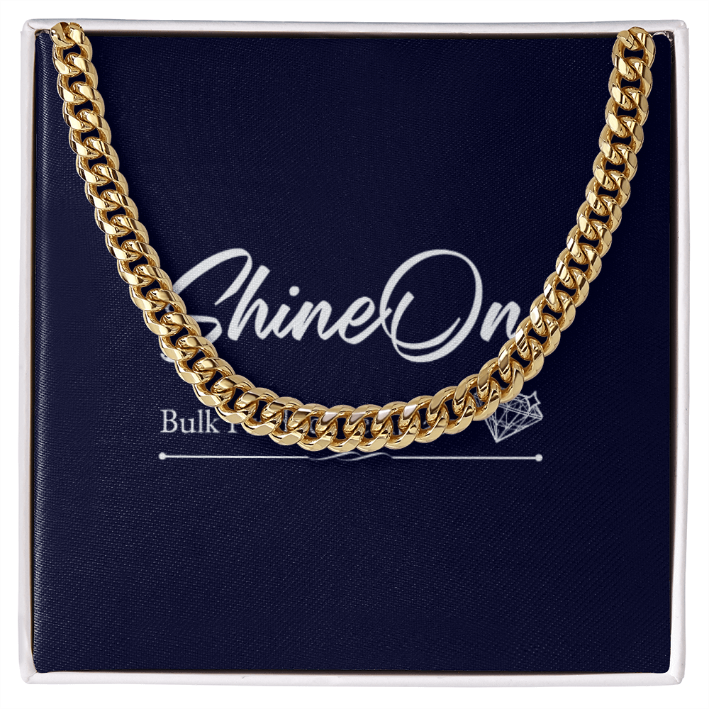 Cuban Chain 2 Jewelry 14K Gold Coated Standard Box 
