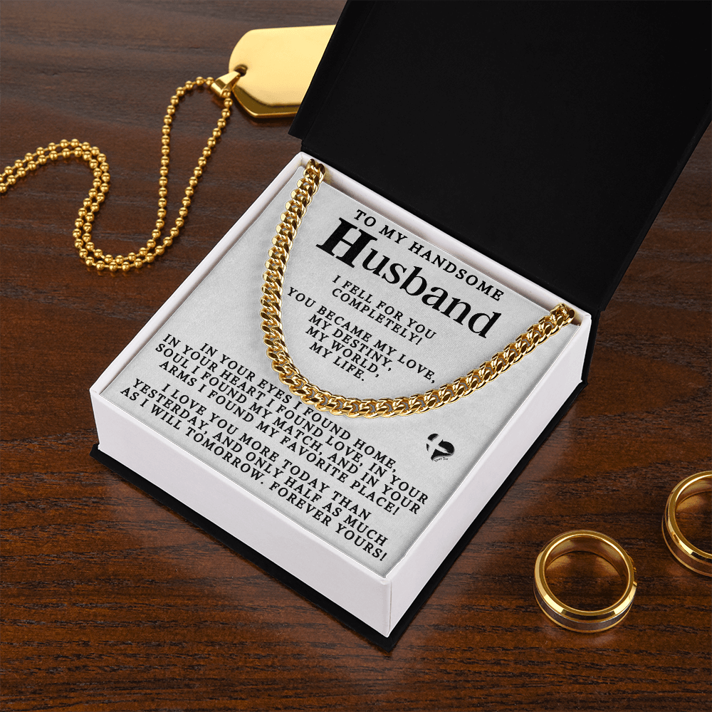 To Husband - My Love My Destiny Cuban Chain 2-80CCcMWte Jewelry 
