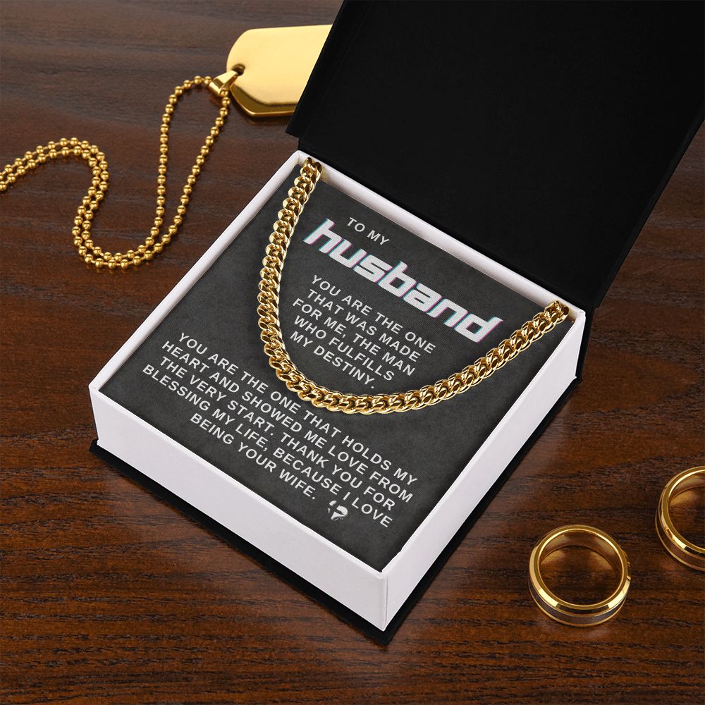 Husband - You're The One - Cuban Chain HGF#025CC2v3 Jewelry 
