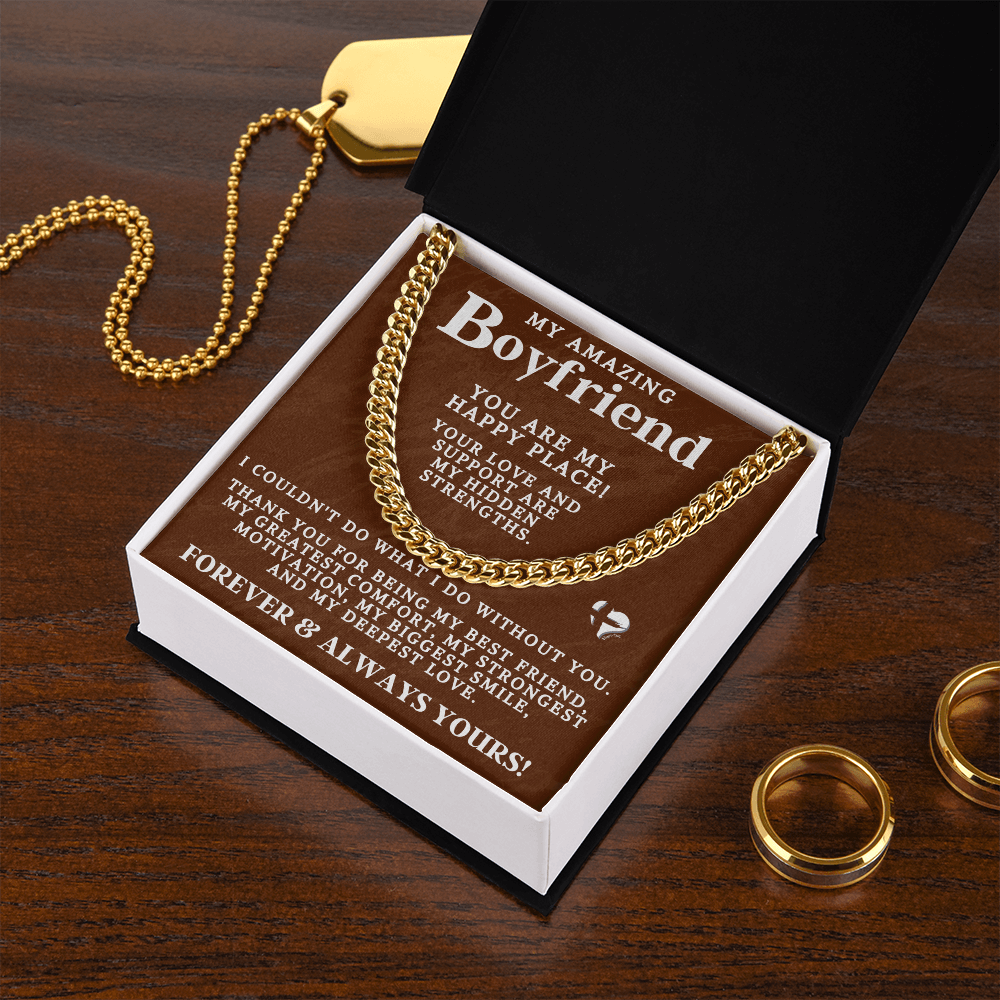 Boyfriend - My Happy Place - Cuban Chain2 Necklace Jewelry 