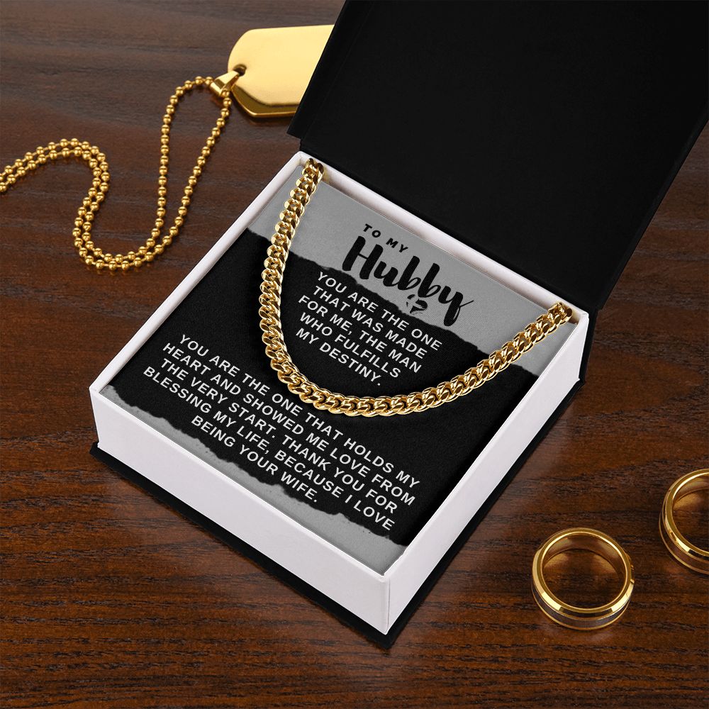 Hubby - You're The One - Cuban Chain Necklace HGF#025CC2v2 Jewelry 